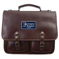 Brown Tampa Bay Rays Color Logo Plate Sabino Canyon Briefcase