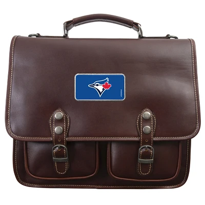 Brown Toronto Blue Jays Color Logo Plate Sabino Canyon Briefcase