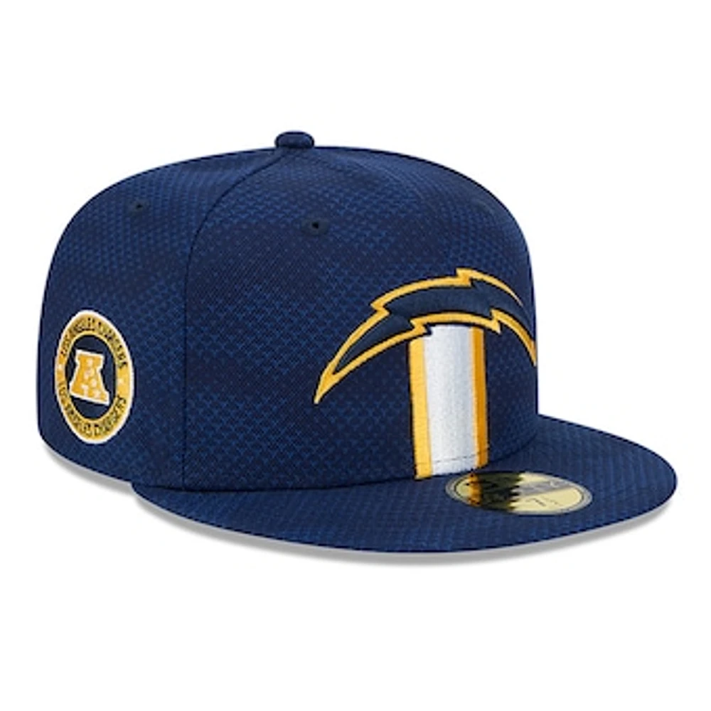 Men's New Era  Navy Los Angeles Chargers 2024 Sideline 59FIFTY Fitted Hat