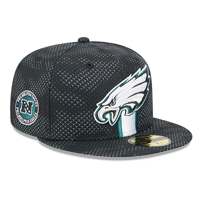 Men's New Era Philadelphia Eagles 2024 Sideline 59FIFTY Fitted Hat