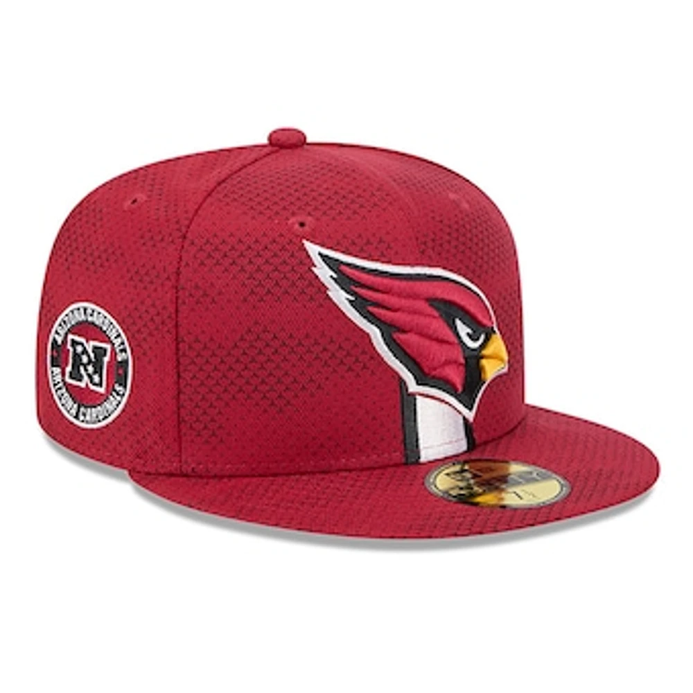 Men's New Era  Cardinal Arizona Cardinals 2024 Sideline 59FIFTY Fitted Hat