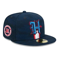 Men's New Era  Navy Houston Texans 2024 Sideline 59FIFTY Fitted Hat