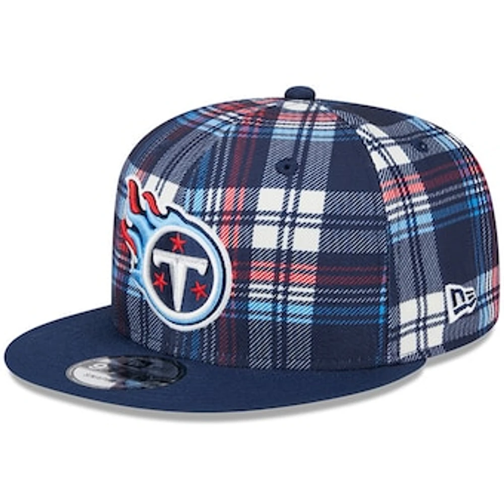 Men's New Era Navy Tennessee Titans 2024 Sideline Statement 9FIFTY Snapback Hat