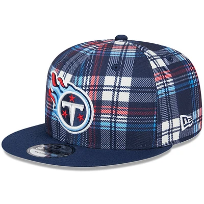 Men's New Era Navy Tennessee Titans 2024 Sideline Statement 9FIFTY Snapback Hat