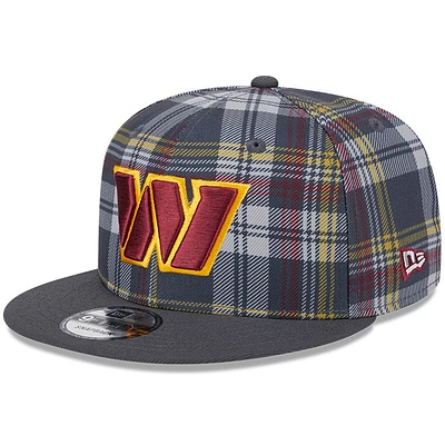 Men's New Era Gray Washington Commanders 2024 Sideline Statement 9FIFTY Snapback Hat