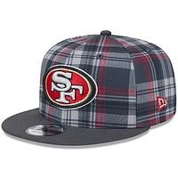 Men's New Era Gray San Francisco 49ers 2024 Sideline Statement 9FIFTY Snapback Hat