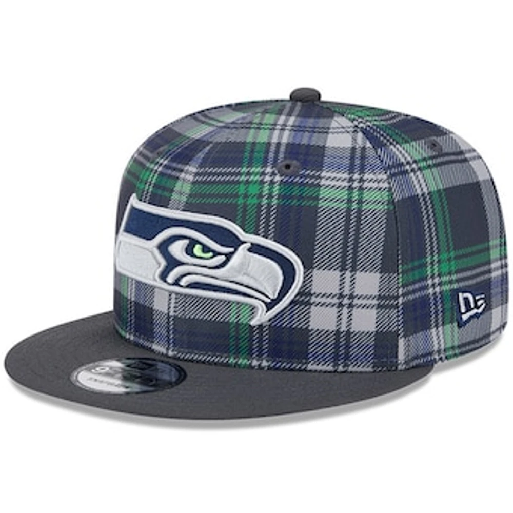 Men's New Era Gray Seattle Seahawks 2024 Sideline Statement 9FIFTY Snapback Hat