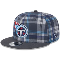 Men's New Era Gray Tennessee Titans 2024 Sideline Statement 9FIFTY Snapback Hat