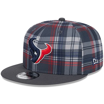 Men's New Era Gray Houston Texans 2024 Sideline Statement 9FIFTY Snapback Hat