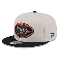 Men's New Era Stone/Black Cincinnati Bengals 2024 Sideline Historic 9FIFTY Snapback Hat