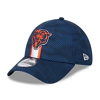 Men's New Era Navy Chicago Bears 2024 Sideline Primary Logo 39THIRTY Flex Hat