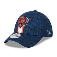 Men's New Era Navy Chicago Bears 2024 Sideline Primary Logo 39THIRTY Flex Hat