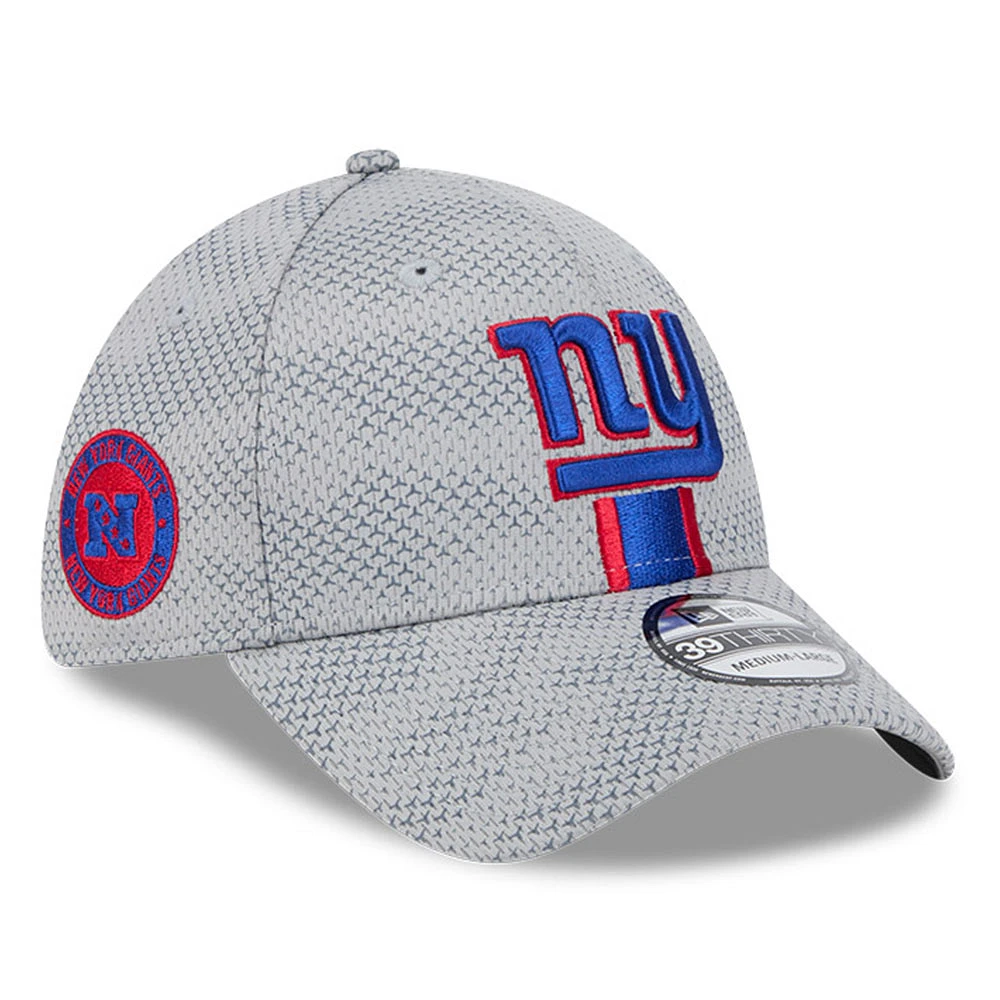 Men's New Era Gray York Giants 2024 Sideline 39THIRTY Flex Hat