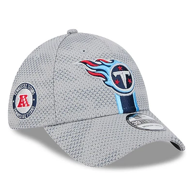 Men's New Era Gray Tennessee Titans 2024 Sideline 39THIRTY Flex Hat