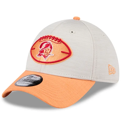 Men's New Era Stone/Orange Tampa Bay Buccaneers 2024 Sideline Historic 39THIRTY Flex Hat