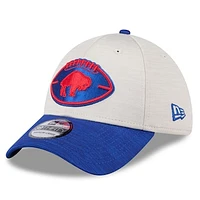 Men's New Era Stone/Royal Buffalo Bills 2024 Sideline Historic 39THIRTY Flex Hat