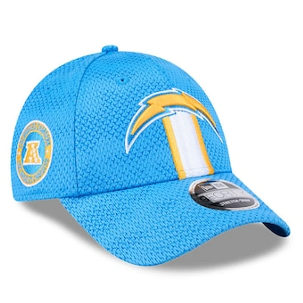 Men's New Era Powder Blue Los Angeles Chargers 2024 Sideline 9FORTY Stretch-Snap Hat