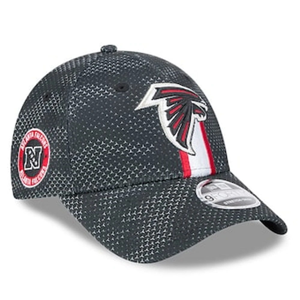 Men's New Era Black Atlanta Falcons 2024 Sideline 9FORTY Stretch-Snap Hat