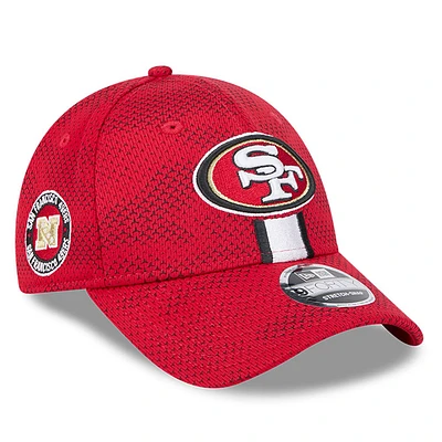 Men's New Era Scarlet San Francisco 49ers 2024 Sideline 9FORTY Stretch-Snap Hat