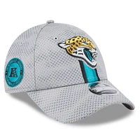 Men's New Era Gray Jacksonville Jaguars 2024 Sideline 9FORTY Stretch-Snap Hat