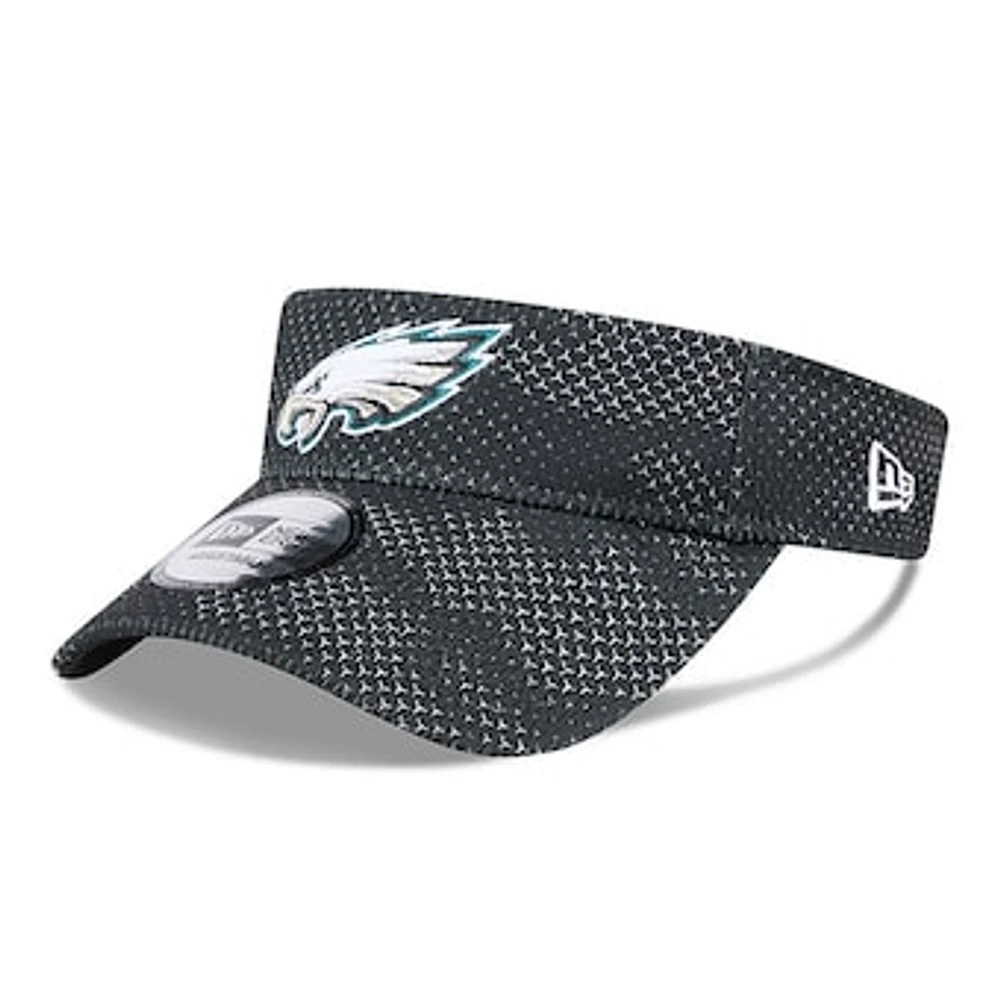 Men's New Era  Black Philadelphia Eagles 2024 Sideline Visor