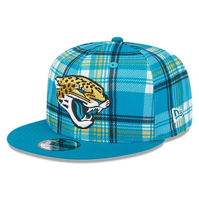 Youth New Era Teal Jacksonville Jaguars 2024 Sideline Statement 9FIFTY Snapback Hat