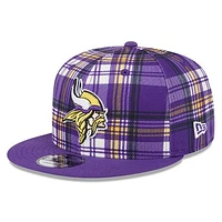 Youth New Era Purple Minnesota Vikings 2024 Sideline Statement 9FIFTY Snapback Hat