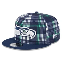 Youth New Era College Navy Seattle Seahawks 2024 Sideline Statement 9FIFTY Snapback Hat