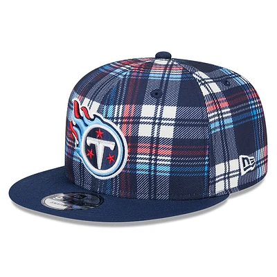 Youth New Era Navy Tennessee Titans 2024 Sideline Statement 9FIFTY Snapback Hat