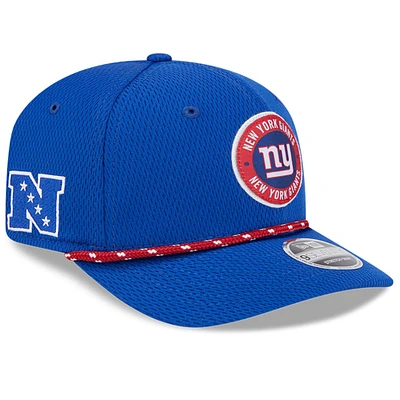 Youth New Era  Royal New York Giants 2024 Sideline 9SEVENTY Adjustable Hat