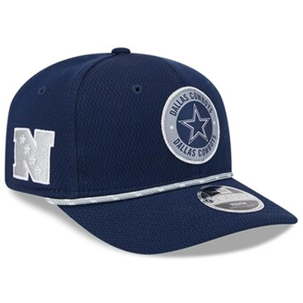 Youth New Era  Navy Dallas Cowboys 2024 Sideline 9SEVENTY Adjustable Hat