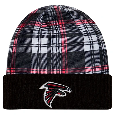 Men's New Era  Black Atlanta Falcons Sideline Statement Cuffed Knit Hat