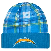 Men's New Era  Powder Blue Los Angeles Chargers Sideline Statement Cuffed Knit Hat