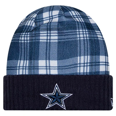 Youth New Era Navy Dallas Cowboys Sideline Statement Cuffed Knit