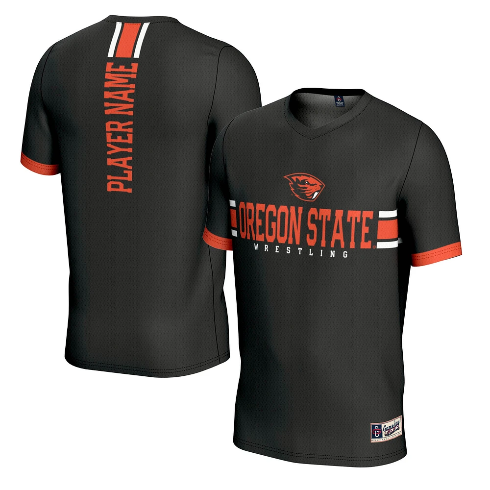 Youth GameDay Greats  Black Oregon State Beavers NIL Pick-A-Player Lightweight Wrestling Jersey