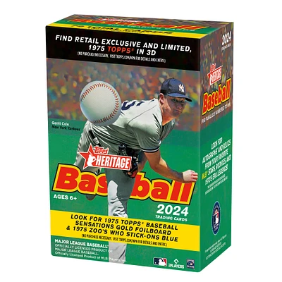 2024 Topps Heritage Baseball Factory Sealed Value Box