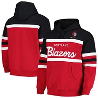 Men's Mitchell & Ness Red/Black Portland Trail Blazers Head Coach Pullover Hoodie