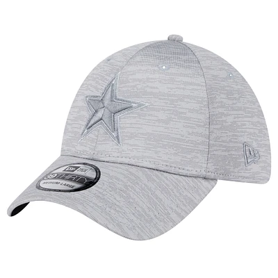 Men's New Era Gray Dallas Cowboys  Active Tech 39THIRTY Flex Hat