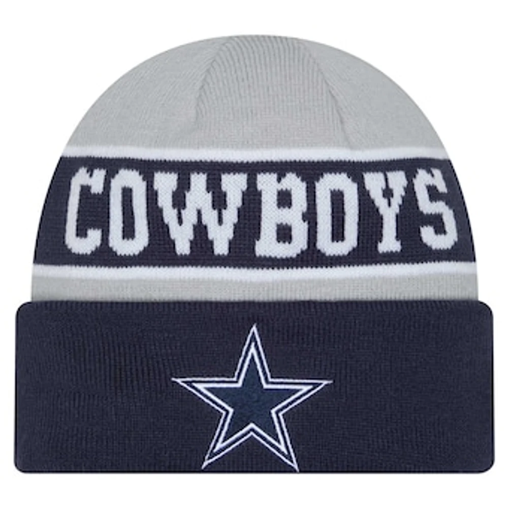 Men's New Era Navy Dallas Cowboys Reverse Cuffed Knit Hat