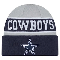 Men's New Era Navy Dallas Cowboys Reverse Cuffed Knit Hat