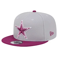 Men's New Era Gray Dallas Cowboys Two-Tone Color Pack 9FIFTY Snapback Hat