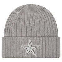 Men's New Era  Gray Dallas Cowboys Color Pack Cuffed Knit Hat