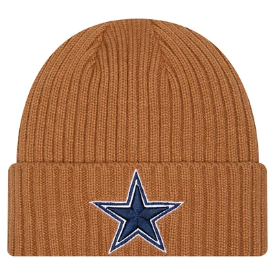 Men's New Era  Brown Dallas Cowboys Color Pack Cuffed Knit Hat