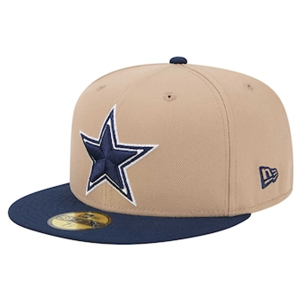 Men's New Era Tan Dallas Cowboys 59FIFTY Fitted Hat