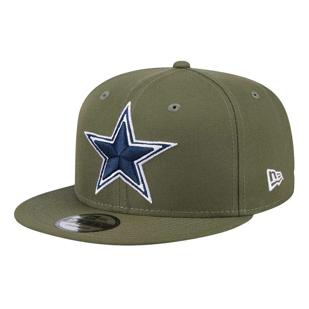 Men's New Era  Olive Dallas Cowboys Main 9FIFTY Snapback Hat