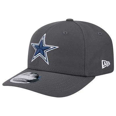 Men's New Era  Graphite Dallas Cowboys Main 9SEVENTY Stretch-Snap Hat