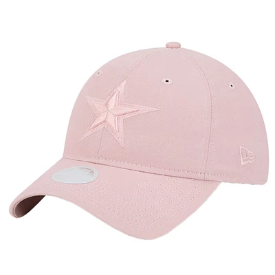 Women's New Era  Pink Dallas Cowboys Main 9TWENTY Adjustable Hat