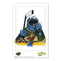 Minnesota Wild  Cookie Monster 11" x 17" Poster Print