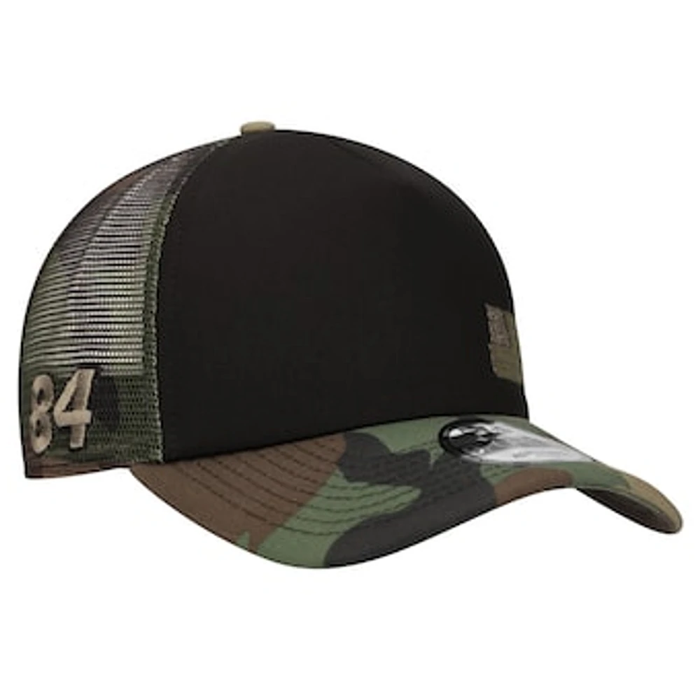 Men's New Era Black/Camo Jimmie Johnson Trucker 9FORTY Adjustable Hat