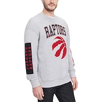 Men's Tommy Jeans Gray Toronto Raptors Hayes Crew Neck Pullover Sweatshirt